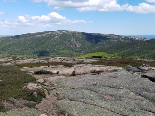Cadillac Mountain from the summit of Sargent.
